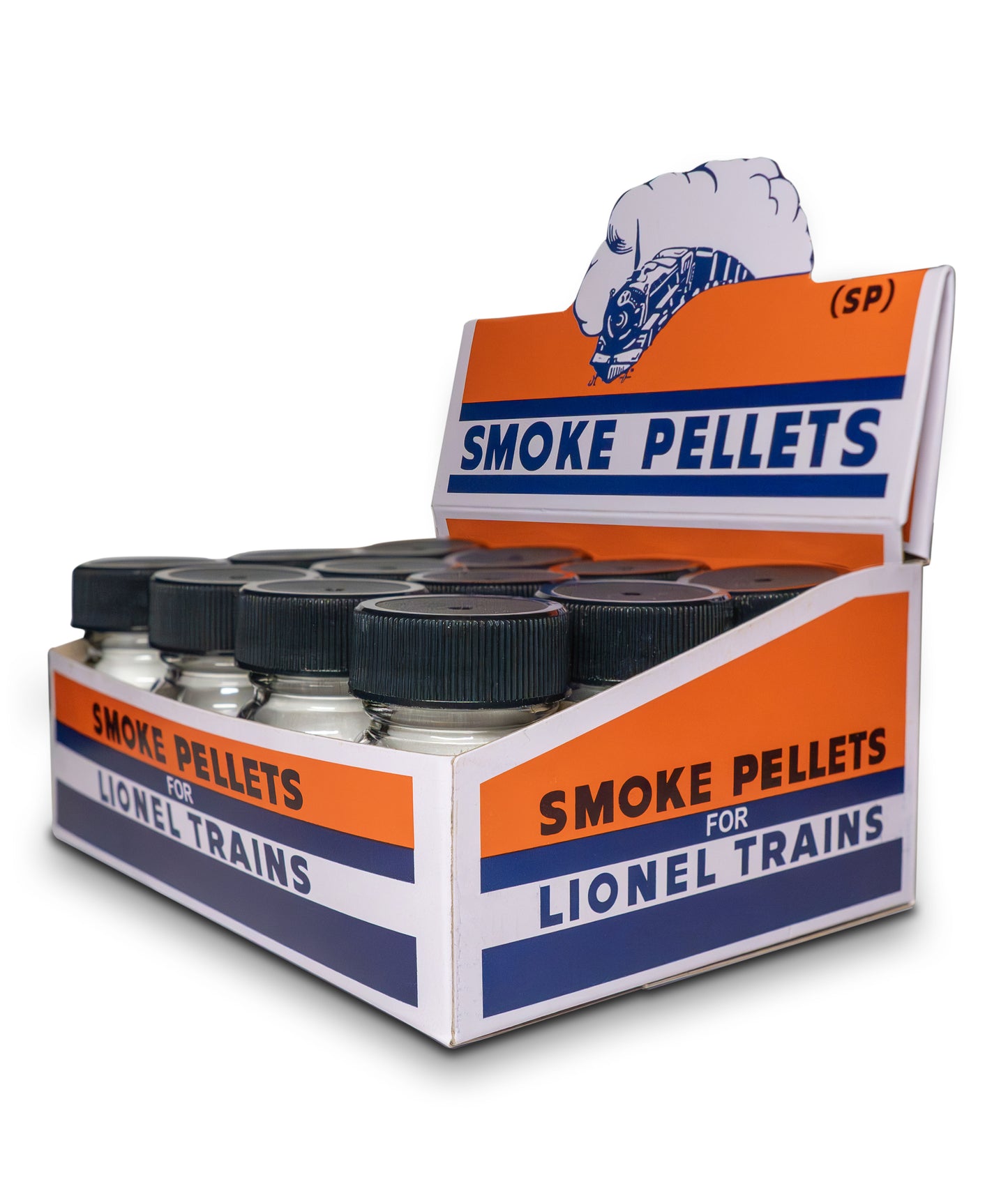 Replica Smoke Pellet Box - Twelve 50 Pellet Bottles